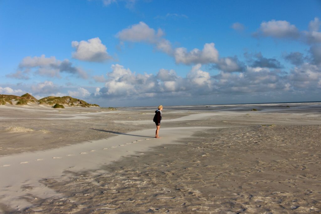 Fußspuren im Sand Amrum